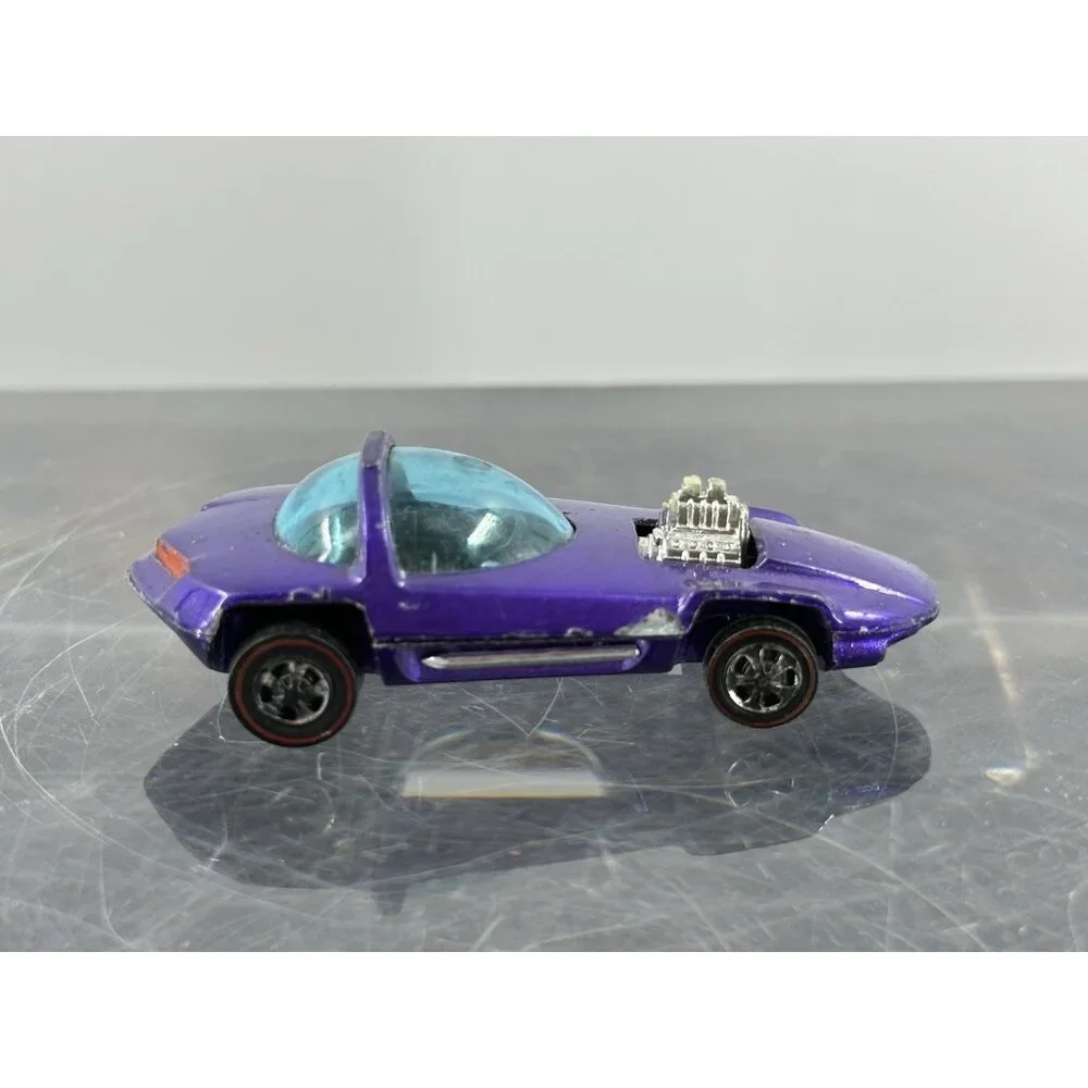 Hot Wheels Redline Silhouette 1967 Purple Gray Interior Made In Hong Kong - Picture 7 of 8